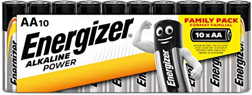 Energizer Alkaline Power -Pack de 10 pilas Alcalinas AA/LR06