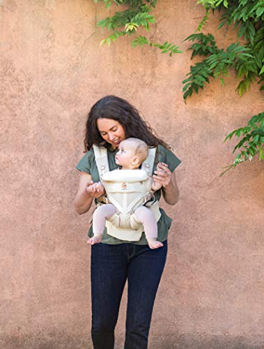 Ergobaby Mochila Portabebé Ergonómica Omni 360 Cool Air Mesh 4-Posiciones de Porteo Bebe, Natural Weave