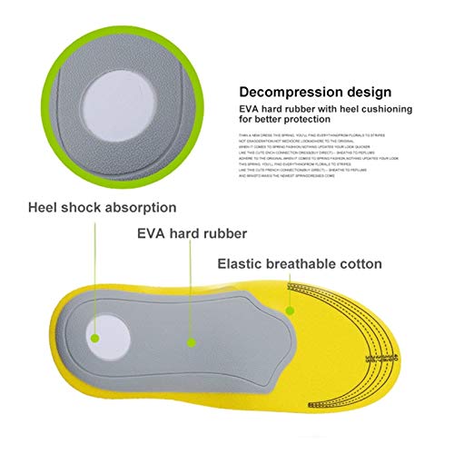 ErNahdasA 1 par de Plantillas ortopédicas 3D FLANFOOT ORTHOSIS Arch SPANTAR Soporte Soporte Hijo Arch ARRANTE Aumento Aumento Aumento COLSOLA Zapatos para Hombres para Zapatillas de Correr