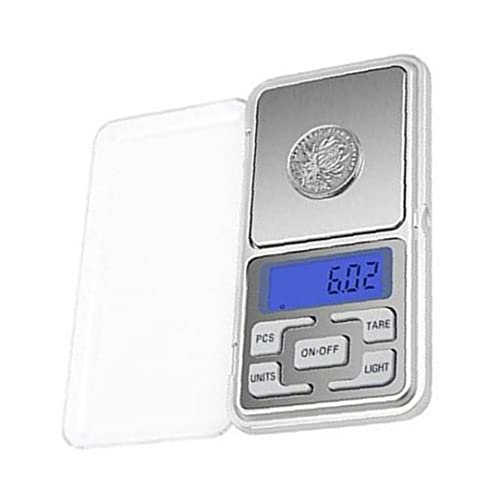 Escala de bolsillo digital 0.01g 500g Mini Gram Scale Pesador electrónico de joyería (sin batería), escala electrónica, pequeña escala de joyería