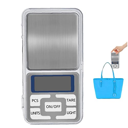 Escala de bolsillo digital 0.01g 500g Mini Gram Scale Pesador electrónico de joyería (sin batería), escala electrónica, pequeña escala de joyería