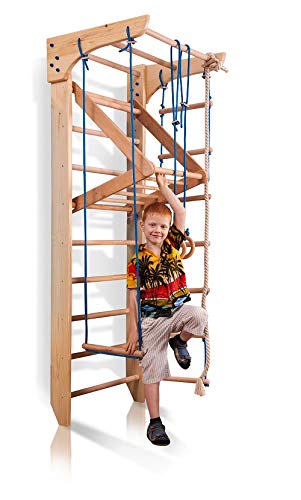 Escalera Sueca Barras de Pared Kinder-4-220, Gimnasia de los niños en casa, Complejo Deportivo de Gimnasia