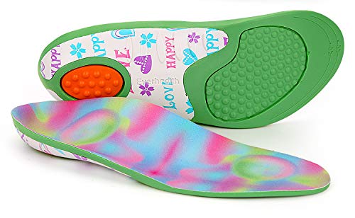 EVERHEALTH Plantillas para niños Insertos de zapatos Ortesis Comfort Arch Support, Suela interna que absorbe los golpes Cojines para el talón, Pies planos, Pronación por debajo/por encima (29-31 EU)