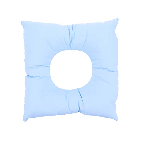 EXCEART SPA Almohada para La Cara Cama de Masaje Almohada Cojín con Agujero Salón de Belleza Masaje Cara Reposacabezas Azul