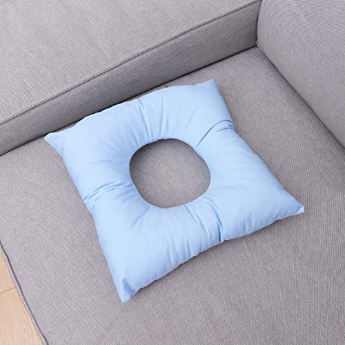 EXCEART SPA Almohada para La Cara Cama de Masaje Almohada Cojín con Agujero Salón de Belleza Masaje Cara Reposacabezas Azul