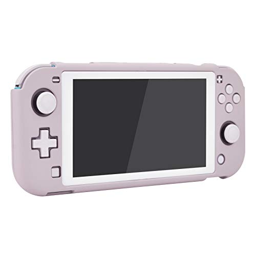 eXtremeRate PlayVital Funda para Nintendo Switch Lite Carcasa Tacto Suave Estuche Acoplable con Protector de Pantalla de Vidrio Templado Protectora Duradera para Control Switch Lite(Rapsodia Violeta)