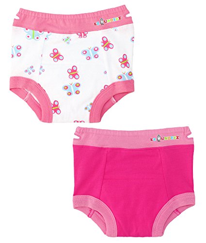 Ez Undeez Niñas, Braguitas de Entrenamiento (2 años, Butterfly-Pink)