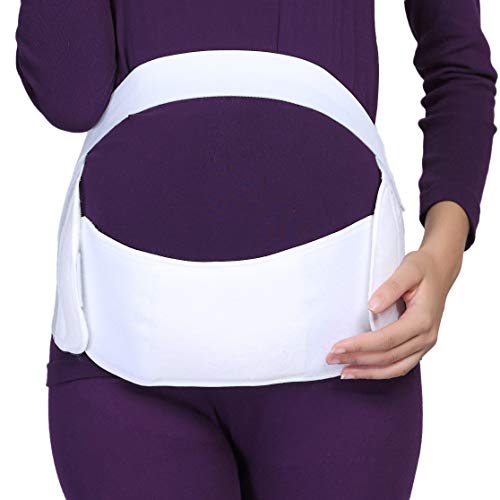 Faja de embarazo - Cinturón de maternidad - premamá banda para abdomen / cintura / espalda, apoyo para el vientre - Marca Neotech Care (Blanco, XL)