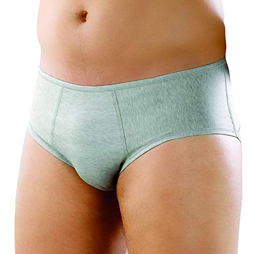 Faja hernia slip caballero. Modelo Discreto Art.560 - Color Gris Talla 5 > 91-95 cm