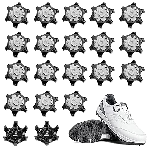 fenihooy Golf Picos de Zapatos Picos, 20 pcs Tacos de Golf para Zapatos Goma Mayor Comodidad y Durabilidad Pines de Tacos para Zapatos de Golf para Todos los Zapatos de Golf