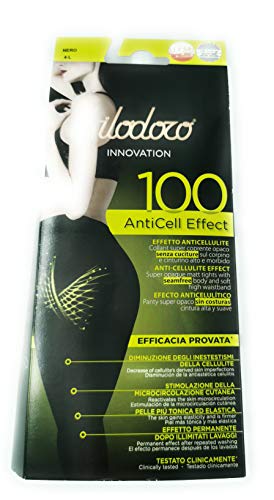 FILODORO Innovation - Medias elásticas para mujer, súper opacas, sin costuras, efecto mate, para mujer, de invierno Negro XL