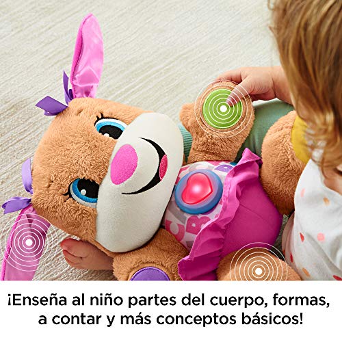 Fisher-Price - Ríe y Aprende - Perrita primeros descubrimientos - juguetes bebe 6 meses - (Mattel FPP55)