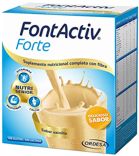 Fontactiv Forte Vainilla - 14 Sobres de 30gr Suplemento Nutricional para adultos y mayores - 1 o 2 sobres al día