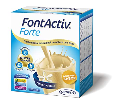 Fontactiv Forte Vainilla - 14 Sobres de 30gr Suplemento Nutricional para adultos y mayores - 1 o 2 sobres al día