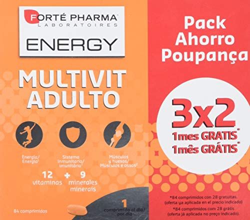 Forte Pharma Iberica Energy Multivit Adulto Complemento Alimenticio - 84 Tabletas