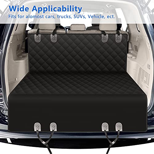 funda de asiento vehicular adaptable al animal mascota, funda de asiento anti-desgaste Alfheim adaptable al animal mascota, montada en los asientos de fila trasera vehicular, está equipada con la ancl