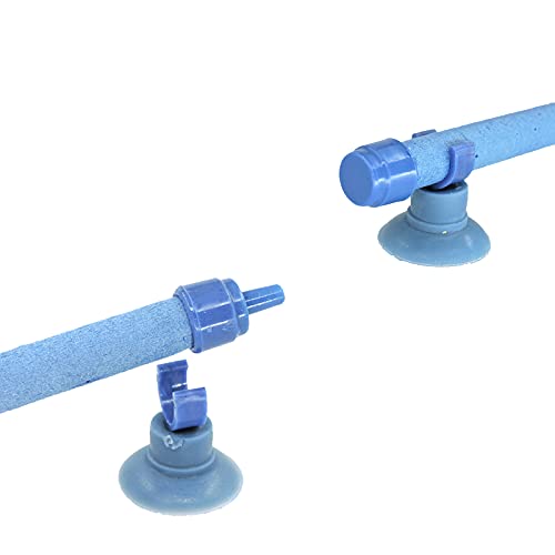 FuninCrea Tubo de Piedra de Aire de Pared de Burbujas para Pecera de 10 Pulgadas,Tubo de Barra de Aire para Acuario,Barra Difusora de Liberación de Burbujas para Bomba de Aire de Pecera (Azul)