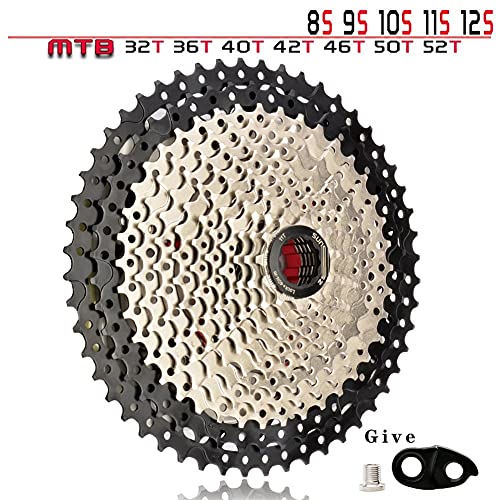 FYLYHWY Cassette MTB 8 ​​9 10 11 12 Velocidad 32/36/40/42 / 46/40 / 52t Mountain Bicycle Freewheel Sprocket de Bicicleta para for Shimano Fit for SRAM Sunrace (Color : 9S 11 32T)