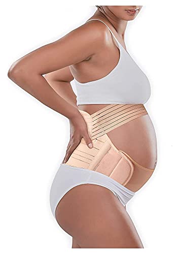 FYRGHZ Cinturones de Embarazo Banda de Apoyo para el Vientre de Maternidad Alivio pélvico Recuperación del Abdomen posparto Adelgazamiento Corporal (Color: Blanco, Talla: M) Harmonious Home