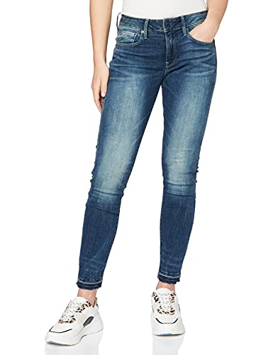 G-STAR RAW 3301 Mid Waist Ankle Skinny Jeans, Antic C296-b817-Árbol de Navidad, 27W x 30L para Mujer