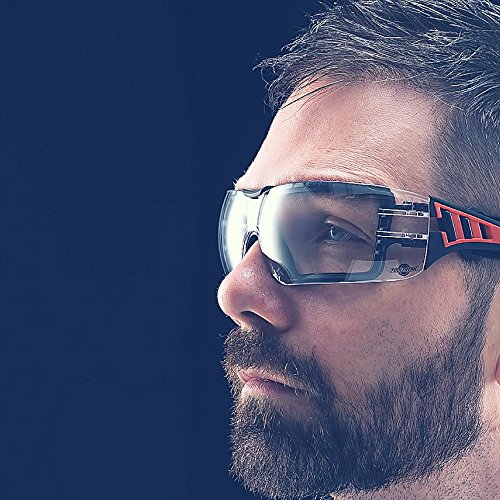 Gafas de Protección ToolFreak Con Transparente Lentes y Relleno de Espuma de Estilo Deportivo Para Hombres y Mujeres | Gafas Protectoras con Lentes y Montura Envolvente y Resistente a los Impactos