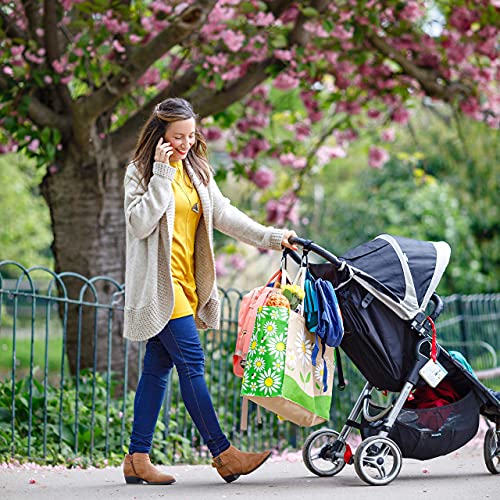 Ganchos Carro Bebé de Baby Uma - para Colgar tus Bolsas de Compra, Bolso o Cambiador en el Manillar de la Sillita, Cochecito o Carrito Bebé. Pack de 2. Ajuste Universal (Negro)