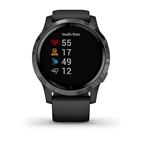 Garmin Vivoactive 4 - Reloj inteligente con GPS y funciones de control de la salud durante todo el día, color negro