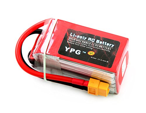 GARTT YPG 1800mAh 14.8V 70C 4S LiPo Battery with XT60 Plug For RC Mini Racing Drone FPV Quadcopter, Perfect For 210 Quad Frame, Eachine Wizard x220, 250 Racer, AR Drone 2.0, Walkera F210, etc.