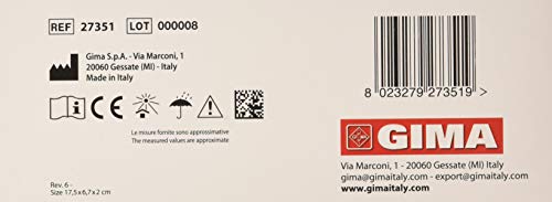 GIMA ref 27351 Escoliómetro para la evaluación de escoliosis, instrumento médico para detectar la presencia y la entidad de la giba costal basado en el principio del nivel, medición en grados.