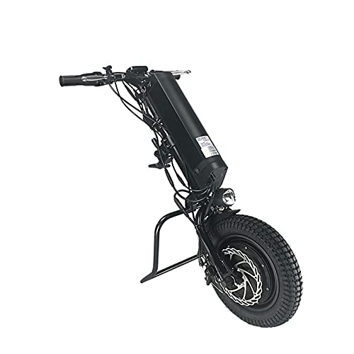 GMtes 500W Handbike Eléctrico para Silla de Ruedas, Acople motorizadas para Silla de Ruedas, Convertir Silla de Ruedas Manual en eléctrica con la luz Delantera,Batería de 36V/11.6AH