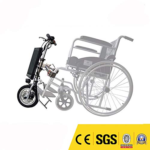 GMtes Silla de Ruedas eléctrica del Tractor Triciclo Handbike Bricolaje eléctricos de la conversión de Ruedas Kits de activación del Cabezal para Personas de Movilidad Reducida Coche,11.6Ah