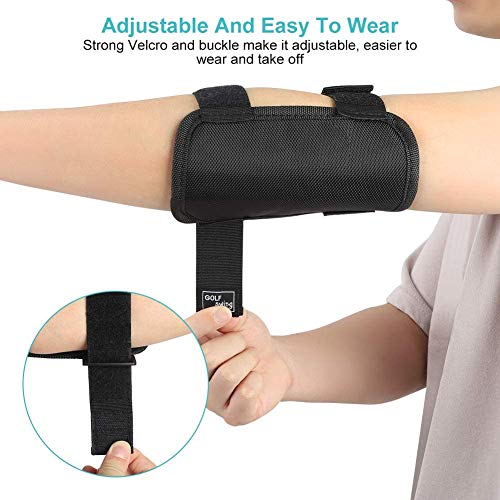 Golf Swing Trainer, Golf Training Aid Swing Posture Postura Codo Brace Corrector, Práctica recta Golf Swing Trainer Codo Brace Alarma Herramienta de corrección de swing para corrección de postura de g