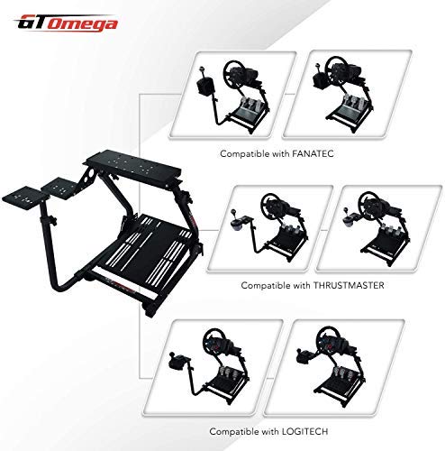 GT Omega Volante soporte para Logitech G29 G920 G923 con montura de cambio de velocidades v1 y v2 Thrustmaster T500 T300 TX y TH8A - PS4 Xbox Fanatec Clubsport