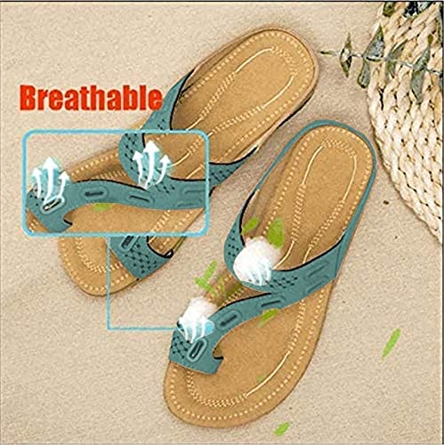 GYYlucky Sandalias de verano para mujer Zapatos de punta abierta Sandalias de playa más gruesas Sandalias Slipper Big Toe Hallux Valgus para el tratamiento Zapatillas ortopédicas cómodas Zapatillas De