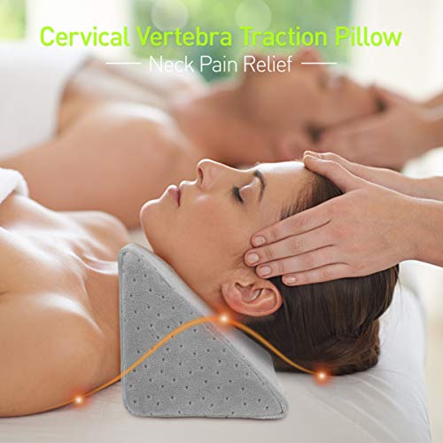 Healifty Almohada Cervical - Alivio del Dolor de Cuello - Alivio del Dolor de Espalda y Hombros, Relajación Profunda para la Corrección de Tensión Muscular y Quiropráctica