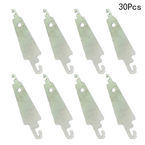 HEALLILY Enhebrador de aguja de acero inoxidable de punto de cruz en forma de paraguas ayudante de aguja de costura para coser a mano 30pcs