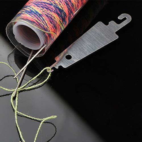 HEALLILY Enhebrador de aguja de acero inoxidable de punto de cruz en forma de paraguas ayudante de aguja de costura para coser a mano 30pcs