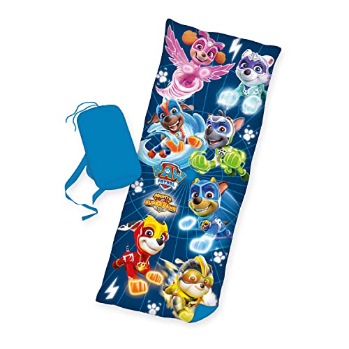 Herding Saco de dormir Paw Patrol aprox. 70x170 cm, con cremallera lateral, 100% poliéster