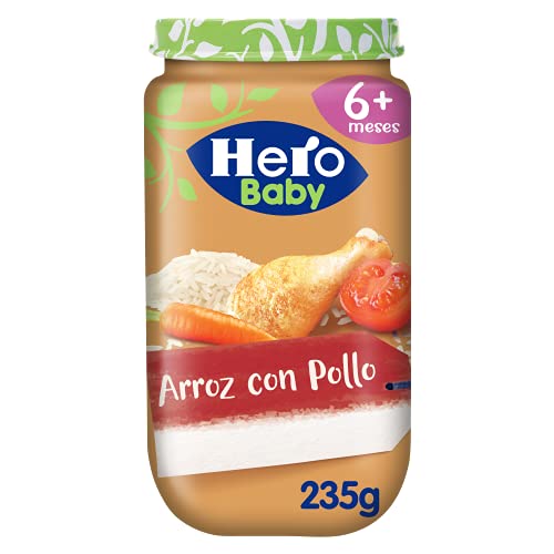 Hero Baby Tarritos de Arroz con Pollo -Pack de 12x235gr