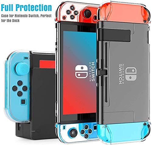 HEYSTOP Accesorio Compatible con Nintendo Switch Funda Compatible con Nintendo Switch Funda de Transporte para Nintendo Switch Protector de Pantalla Apretones de Pulgar