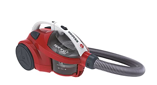 Hoover Sprint Evo SE51 Aspiradora sin Bolsa de Trineo, Especial Parquet, Cepillo Parquet y Accesorio 2en1, Depósito 1,5 L, Diseño Compacto, Ciclónico, 700W, Filtros EPA, 80dba, Cable 5m