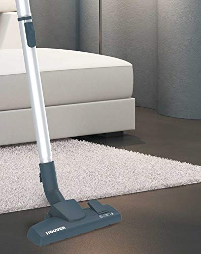 Hoover Sprint Evo SE51 Aspiradora sin Bolsa de Trineo, Especial Parquet, Cepillo Parquet y Accesorio 2en1, Depósito 1,5 L, Diseño Compacto, Ciclónico, 700W, Filtros EPA, 80dba, Cable 5m