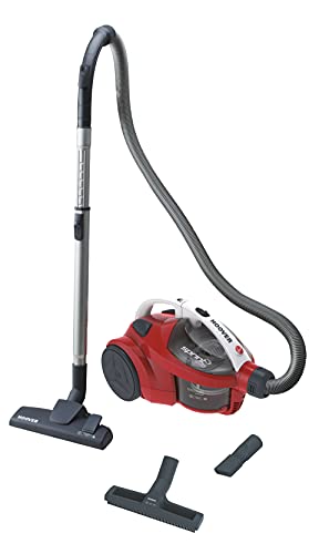 Hoover Sprint Evo SE51 Aspiradora sin Bolsa de Trineo, Especial Parquet, Cepillo Parquet y Accesorio 2en1, Depósito 1,5 L, Diseño Compacto, Ciclónico, 700W, Filtros EPA, 80dba, Cable 5m