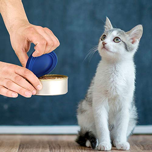 Huayue 6pcs Tapas de Silicona para Latas de Mascotas, Tapas de Lata de Silicona para Perros y Gatos Cubiertas de Silicona para Latas de Mascotas, se Adapta a 3 Tamaños Diferentes (10cm, 6 Colores)