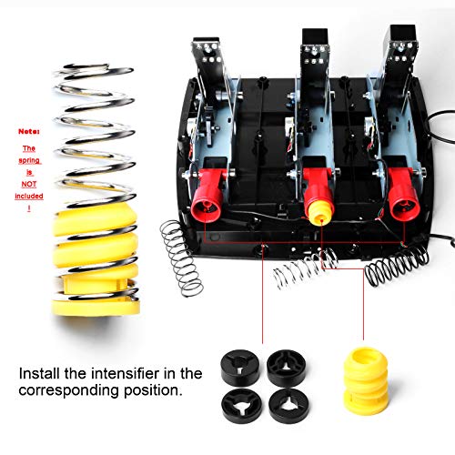 HUAYUWA Kit de modificación de pedal universal para volante Logitech G25/G27/G29 Accesorios