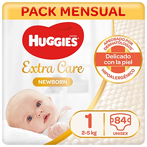 Huggies Newborn Pañales Recién Nacido Talla 1 (2-5 kg) - 84 pañales