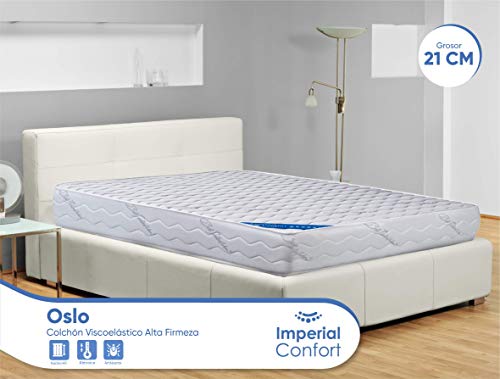 Imperial Confort Oslo - Colchón Viscoelástico acolchado alta firmeza - Grosor 24 cm - 150x200