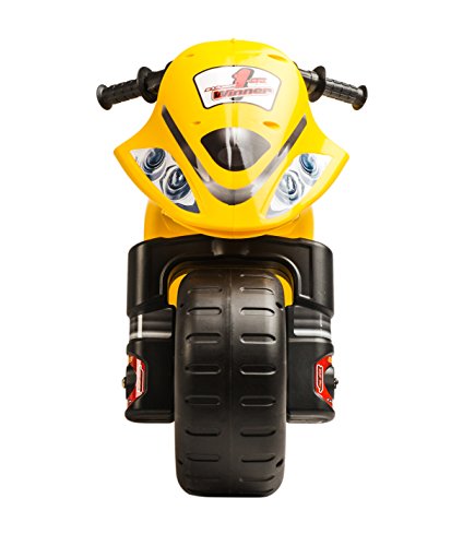 INJUSA - Moto Correpasillos Winner Color Amarillo Recomendado para Niños +3 Años con Ruedas Anchas y Asa de Transporte (194/000)