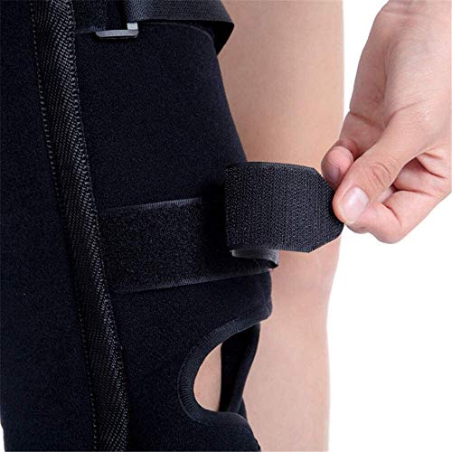 Inmovilizador de la Rodilla Ajustable Brace Orthopedic Walker Boots Reutilizable Secure Comfort Férula de la Rodilla Estabilizador de Soporte aplicable a fracturas tibiales y tibulares, fracturas del