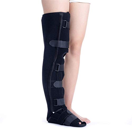 Inmovilizador de la Rodilla Ajustable Brace Orthopedic Walker Boots Reutilizable Secure Comfort Férula de la Rodilla Estabilizador de Soporte aplicable a fracturas tibiales y tibulares, fracturas del